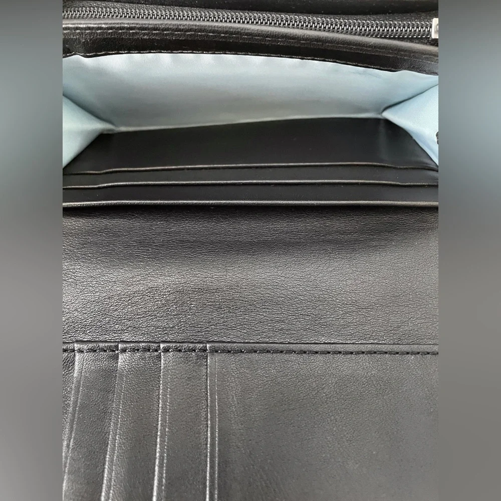 Coach Vintage Soho Pleated Leather Wallet Y2k